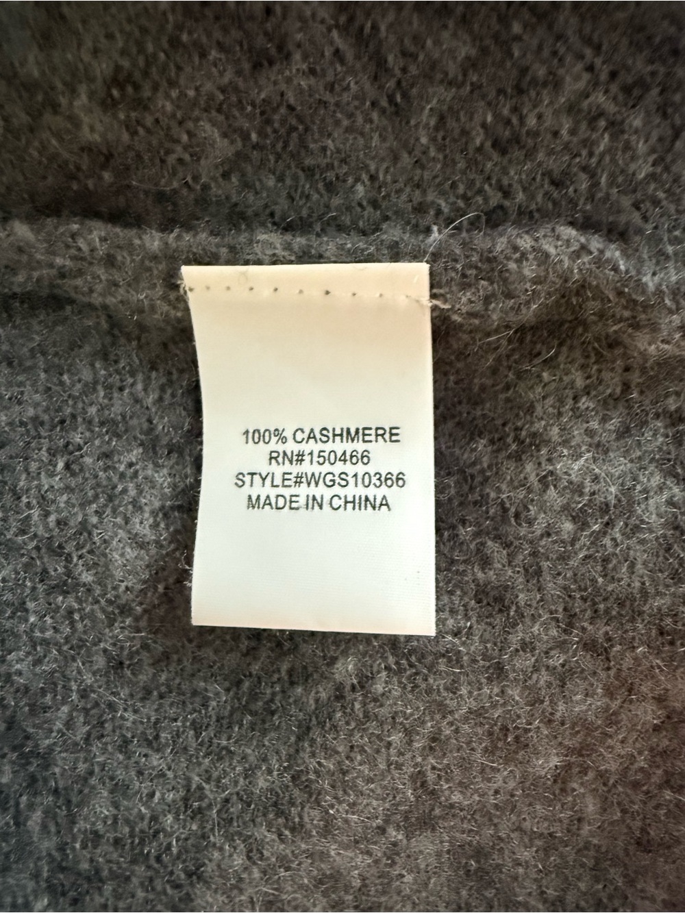 100% Cashmere 41 Hawthorn Gray Open Front Cardigan - Picture 11 of 12